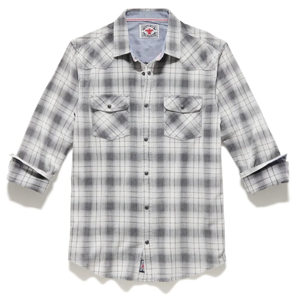 Flag & Anthem Galloway Vintage Washed Shirt – Charcoal/Grey